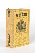 "Wisden Cricketers' Almanack for 1938", limp yellow cloth. Fair/Good condition.