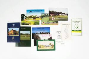 GOLF COLLECTION: Extensive collection of pins/badges (hundreds), golf balls (500+, many boxed) & scorecards (1000+) from courses around the world. Inspection will reward. ROOM BIDDERS ONLY.