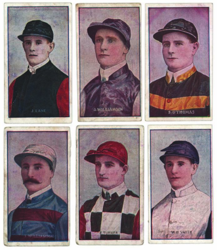 1908 Sniders & Abrahams "Australian Jockeys", almost complete set [51/61]. Mainly G/VG.