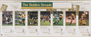 BALANCE OF COLLECTION, noted Wallabies "The Golden Decade" signed print, with 7 signatures including David Campese, George Gregan & John Eales; "British Olympic Legends" print by Gary Keane with 6 signatures including Steve Redgrave & Daley Thompson; plus