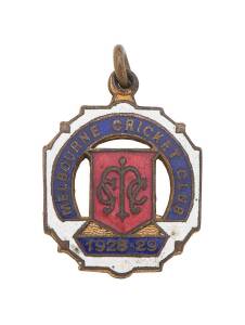 MELBOURNE CRICKET CLUB, membership badges for 1925-26 No.1242, 1927-28 No.3424 & 1928-29 No.4946.