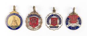 MELBOURNE CRICKET CLUB, membership badges for 1928-29 & 1936-37; o=plus "S.A.Country Carnival Cricket Association 1938".