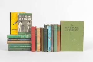 1950s CRICKET LIBRARY, noted "Spinning Round the World" by Jim Laker (signed) [London, 1957]; "10 for 66 and All That" by Arthur Mailey [London, 1958]; "A Century of Philadelphia Cricket" by Lester [Philadelphia, 1951]. Fair/G condition.