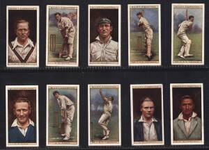 1928 Wills "Cricketers, 1928" [50]; plus 1929 Wills "Cricketers, 2nd Series" [50]. G/VG.