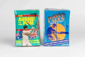 Unopened Scanlens "Cricket" factory boxes for 1989/90 & 1990/91.