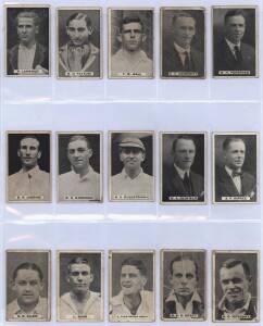 1932 Sweetacres Champion Chewing Gum "Test Records" [17/32 + 9 spares] & "Prominent Cricketers" [8/32]; plus 1938 Allens "Cricketers" [3/36]. Poor/VG.