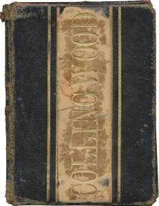 COLLINGWOOD: 1892 Member's Season Ticket, No.27, from Collingwood's 1st season, with Fixture List. Fair/G.