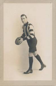 DICK LEE (Collingwood), lovely photograph of Dick Lee in his Collingwood gear, size 9x14cm.