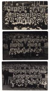 c1939-58 Charles Boyles real photo "VFL Teams Postcards" for Collingwood (6 different - c1939, 1945, 1947, 1948, 1952 & 1958). Fair/G.