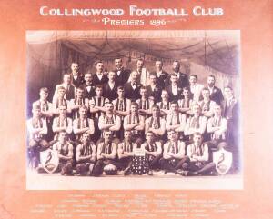 COLLINGWOOD: Set of 15 colour Premiership team photographs from 1896 to 1990, each 42x30cm.