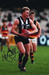 COLLINGWOOD: Signed photographs, noted Nathan Buckley (2), Gavin Brown (2) & Sav Rocca (2).