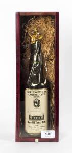 COLLINGWOOD: Last Game at Victoria Park, the number "3" bottle of limited edition Rare Old Tawny Port, signed on label by Jock McHale, and housed in presentation case.