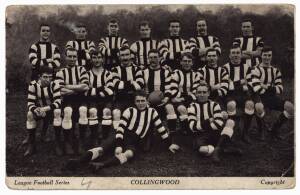 c1907 "League Football Series Post Cards" - Collingwood [1/13 known]. Fair/Good condition.