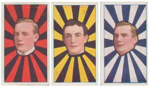 1910-11 Sniders & Abrahams "Australian Footballers", Series F (Rays), complete set [60]. G/VG. [The rarest of the Sniders & Abrahams sets].