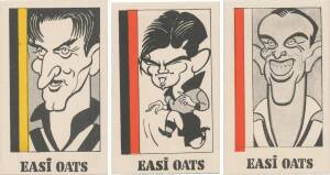 1951 Harper's Easi Oats "South Australian Footballers" (Series 1), complete set [36]. G/VG - one of the best quality sets ever assembled. Rarity 9. These cards were withdrawn from circulation after Len Lapthorne sued the company for the poor likeness of h