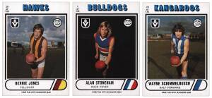 1976 Scanlens "Footballers", complete set [132], plus Checklists [7/12]. Fair/VG.