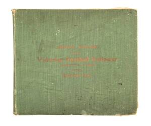 1906 "The Victorian Football Follower", Vol.9 Nos.1-25 complete in bound volume with title on cover "Annual Volume, Victorian Football Follower, Published by A.E.Spring. Season 1906". Endorsed on fly-leaf "Presented to E.W.Copeland Esq, Hon.Sec. Collingwo