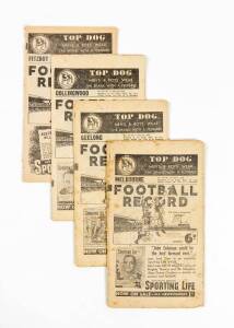 1950-52 "Football Record"s, noted home & away matches from 1950 (1), 1951 (5) & 1952 (4). Fair/G condition.