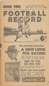 1956 "Football Record"s, noted home & away (17), 1st Semi Final, 2nd Semi Final, Preliminary Final & Grand Final - Melbourne v Collingwood. Fair/G condition.