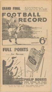 1958 "Football Record"s, noted home & away (5), 2nd Semi Final & Grand Final - Collingwood v Melbourne. Fair/G condition.