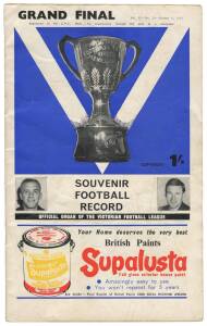 1963 Football Record"s, noted home & away (12), 1st Semi Final, 2nd Semi Final, Preliminary Final & Grand Final - Geelong v Hawthorn. Fair/G condition.