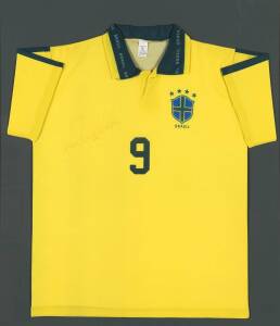 RONALDO, signature on replica Brazil shirt (signature slightly faded), framed & glazed, overall 88x101cm.&nbsp;