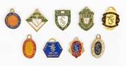 HORSE RACING BADGES: c1926-90s collection, noted VATC 1931-32; Sydney Turf Club (13); AJC (5); Tatersalls Racing Club (12); other Australian (17) with Alice Springs, Devonport, Gawler, Geelong, Horsham.. ; South Africa racing (11) plus "West Rand Union Cl - 2