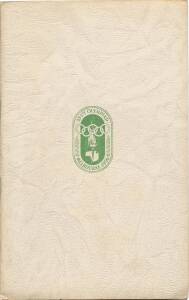 "Report to the International Olympic Committee by the Organising Committee for the XVIth Olympiad, Melbourne, 1956. W.S.Kent Hughes, Chairman. June 1955" [Melbourne, 1955].