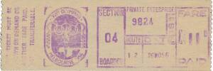 Tram Ticket, with Melbourne Olympics logo, for 26NO56.