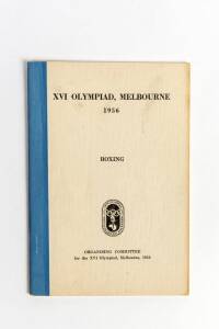 "XVI Olympiad, Melbourne 1956. Boxing", published by Organising Committee for the XVI Olympiad [Melbourne, 1956].