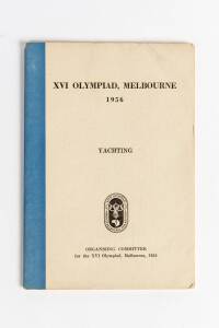 "XVI Olympiad, Melbourne 1956. Yachting", published by Organising Committee for the XVI Olympiad [Melbourne, 1956].