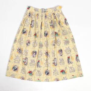 SKIRT, with design featuring 1948 London, 1952 Helsinki & 1956 Melbourne, made by Clipper Garments.