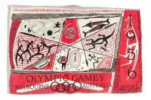 PLACE MATS, set of four with aboriginal motif, designed by Donald Clark.