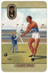 1956 Coles trade cards, "1956 Olympic Games", 5th series with sports & venues, part set [20/28]. Fair/VG.