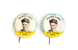 1956 Lux & Lifebuoy Soap "1956 Olympic Games badges", complete set [20] plus the two scarce error badges for Gary Chapman & Dave Stephens.