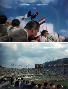 Kodak colour slides of Australians at 1960 Rome Olympics, including Herb Elliott & Opening Ceremony.