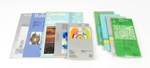 1972 MUNICH OLYMPICS: Booklets including "Olympia in Munchen - Plans and Buildings for the Olympic Games Munich 1972"; "Bulletin 7 - Official Report of.. preparations for yachting competitions.."; "Windjammer" with invitation to tall-ships parade in Kiel;
