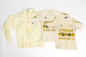 1976 Australian Olympic team T-shirts (2 - made by Golden Breed); plus 1988 Swedish team jacket.