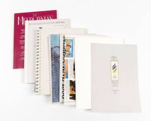 1996 MELBOURNE OLYMPICS BID: Group with interesting reports re marketing, advertising & 1989 Grand Final half-time entertainment (with an Olympics theme); newsletters & brochures; "The Melbournian" magazines (2). Inspection will reward.