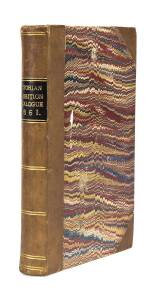 "Catalogue of the Victorian Exhibition, 1861:With Prefatory Essays Indicating The Progress, Resources And Physical Characteristics Of The Colony..." [John Ferres, Melbourne, 1861], 300 pp; bound together with the Jurors' "Report on Class III. Indigenous V