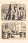 Full page from 'The Illustrated London News' for June 8, 1867, headed "The Paris Inernational Exhibition" with two engravings - "Entrance to the Australian Section" & "The Queensland Department". Also another example of&nbsp;"Entrance to the Australian Section