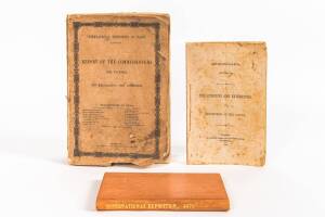PUBLICATIONS: "Exposition Universelle de Paris 1878. Essai sur La Colonie de Victoria (Australie)" [A.Chaix, Paris, 1878] 144 pp, rebound in leather preserving front wrapper [Ferguson13,744]; "Queensland, (Australia). The Exhibits and Exhibitors, and Desc