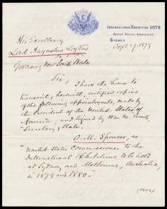 APPOINTMENT OF COMMISSIONERS: Accreditation letter of American Commissioner Dr Christopher Cox, and Certified copy of 5 appointments on behalf of the United States, including Cox; plus a translation of the appointment letter for Japanese Commissioner, Mas
