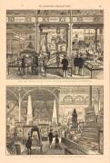 ENGRAVINGS, noted "The International Exhibition Building, Sydney" (hand-coloured); "The New South Wales Court" & "New Zealand Court"; "The Victorian Court"; and "The Promoters of the Sydney International Exhibition". All window mounted, various sizes. (4 - 2