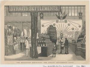 ENGRAVINGS, group showing various Courts and aspects of the 1880 Melbourne International Exhibition, taken from 'The Australasian Sketcher' and similar illustrated newspapers. (7 items).