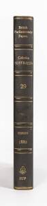BRITISH PARLIAMENTARY PAPERS: "Report of the Royal Commission on the Australian International Exhibition 1882" [Irish University Press, Shannon, 1969]. 492 pp facsimile edition.