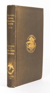 "Reports of the United States Commissioners to the Centennial International Exhibition at Melbourne 1888" [Government Printing Office, Washington, 1889]; 452 pp + large folding plan. Original cloth, with gilt embossed titles.