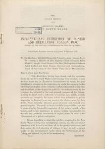 1891 Queensland Parliamentary Report to both Houses; 1891 NSW Report to the Legislative Assembly. (2 items).
