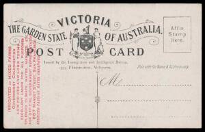 PROMOTIONAL POSTCARDS: Postcards produced to promote the Australian Pavilion at the 1915 Panama Pacific Exposition x2 plus State issues with NSW Map x2 (one with San Francisco Expo machine cancel number '2'), and Victoria "Garden State" types x6 all with 