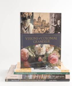EXHIBITIONS: Library of catalogues and books, noted "New Zealand Centennial Exhibition 1939-40, Official Souvenir Catalogue" [Wellington, 1939]; "Royal Adelaide Exhibition, March 21st to May 17th 1947" [Adelaide, 1946]; "The Great Exhibitions" by Allwood 